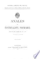 Anales de instruccion primaria