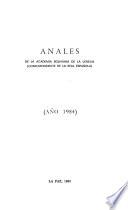Anales de la Academia Boliviana de la Lengua
