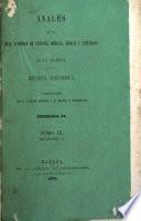 Anales de la Academia de ciencias medicas, físicas y naturales de la Habana