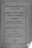 Anales de la Academia de Ciencias Médicas, Físicas y Naturales de la Habana
