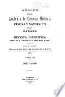 Anales de la Academia de Ciencias Medicas, Fïsicas y Naturales de la Habana