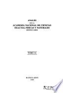 Anales de la Academia Nacional de Ciencias Exactas, Físicas y Naturales de Buenos Aires