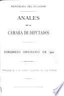 Anales de la Cámara de Diputados