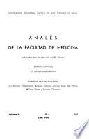 Anales de la Facultad de Medicina
