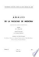 Anales de la Facultad de Medicina