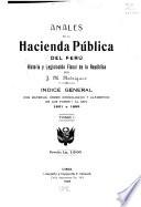 Anales de la hacienda pública del Perú
