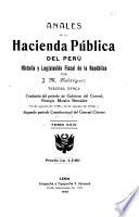 Anales de la hacienda pública del Peru