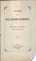 Anales de la Real Academia de Medicina - 1909 - Tomo XXIX - Cuaderno 1