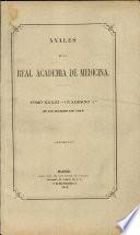 Anales de la Real Academia de Medicina - 1913 - Tomo XXXIII - Cuaderno 1