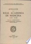 Anales de la Real Academia de Medicina - 1942 - Tomo LIX - Cuaderno 2