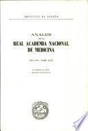 Anales de la Real Academia Nacional de Medicina - 1979 - Tomo XCVI - Cuaderno 4