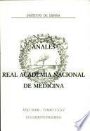 Anales de la Real Academia Nacional de Medicina - 2008 - Tomo CXXV - Cuaderno 1