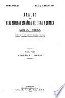 Anales de la Real Sociedad Española de Física y Química