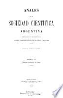 Anales de la Sociedad Científica Argentina