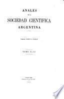 Anales de la Sociedad Científica Argentina