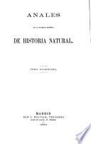 Anales de la Sociedad Española de Historia Natural