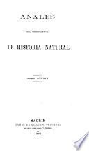 Anales de la Sociedad Española de Historia Natural