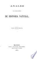 Anales de la Sociedad Española de Historia Natural