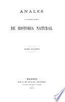 Anales de la Sociedad Española de Historia Natural