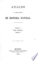 Anales de la Sociedad Española de Historia Natural