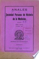 Anales de la Sociedad Peruana de Historia de la Medicina