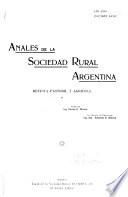 Anales de la Sociedad Rural Argentina