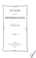 Anales de la Universidad central del Ecuador