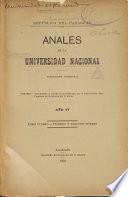 Anales de la Universidad nacional