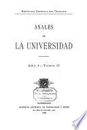 Anales de la Universidad, Republica Oriental del Uruguay