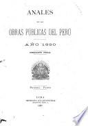 Anales de las obras publicas del Perú