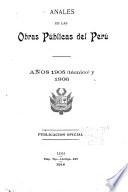 Anales de las obras publicas del Perú