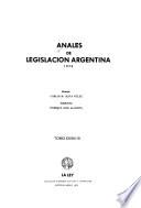 Anales de legislación argentina