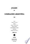 Anales de legislación argentina