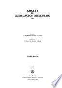 Anales de legislación argentina