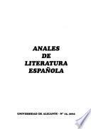 Anales de literatura española