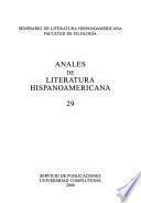 Anales de literatura hispanoamericana