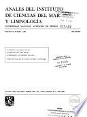 Anales del Centro de Ciencias del Mar y Limnologia, Universidad Nacional Autónoma de México