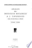 Anales del Instituto Botánico A.J. Cavanilles
