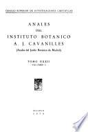 Anales del Instituto Botánico A.J. Cavanilles