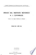 Anales del Instituto Botánico A.J. Cavanilles