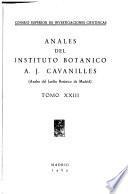 Anales del Instituto Botánico A. J. Cavanilles