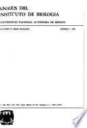 Anales del Instituto de Biología, Universidad Nacional Autónoma de México