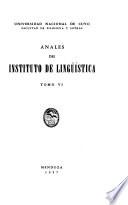 Anales del Instituto de Lingüística