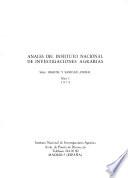 Anales del Instituto Nacional de Investigaciones Agrarias