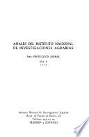 Anales del Instituto Nacional de Investigaciones Agrarias