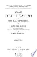 Anales del teatro y de la música