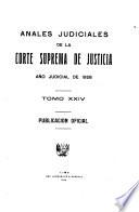 Anales judiciales de la Corte Suprema de Justicia de la República