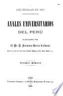 Anales universitarios del Perú