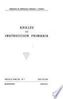Anales - Uruguay. Consejo Nacional de Enseñanza Primaria y Normal