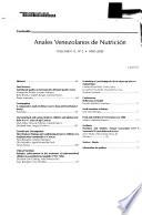 Anales venezolanos de nutrición